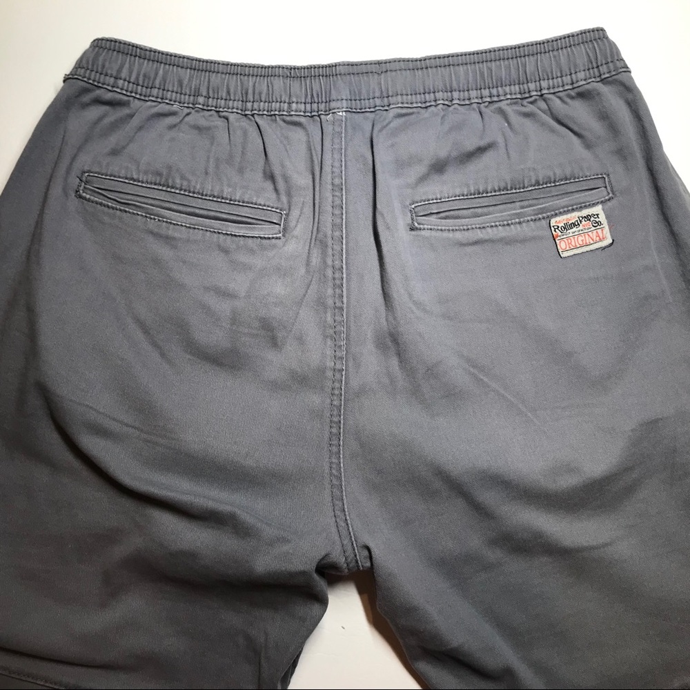 Rolling Paper Men’s Grey Moto Panel Skinny Short - Picture 9 of 13